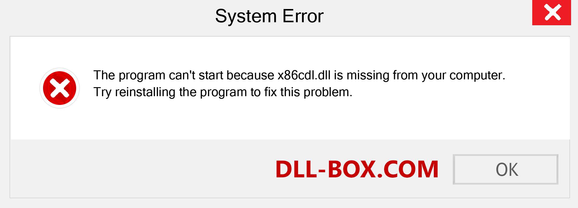  x86cdl.dll file is missing?. Download for Windows 7, 8, 10 - Fix  x86cdl dll Missing Error on Windows, photos, images
